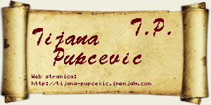 Tijana Pupčević vizit kartica